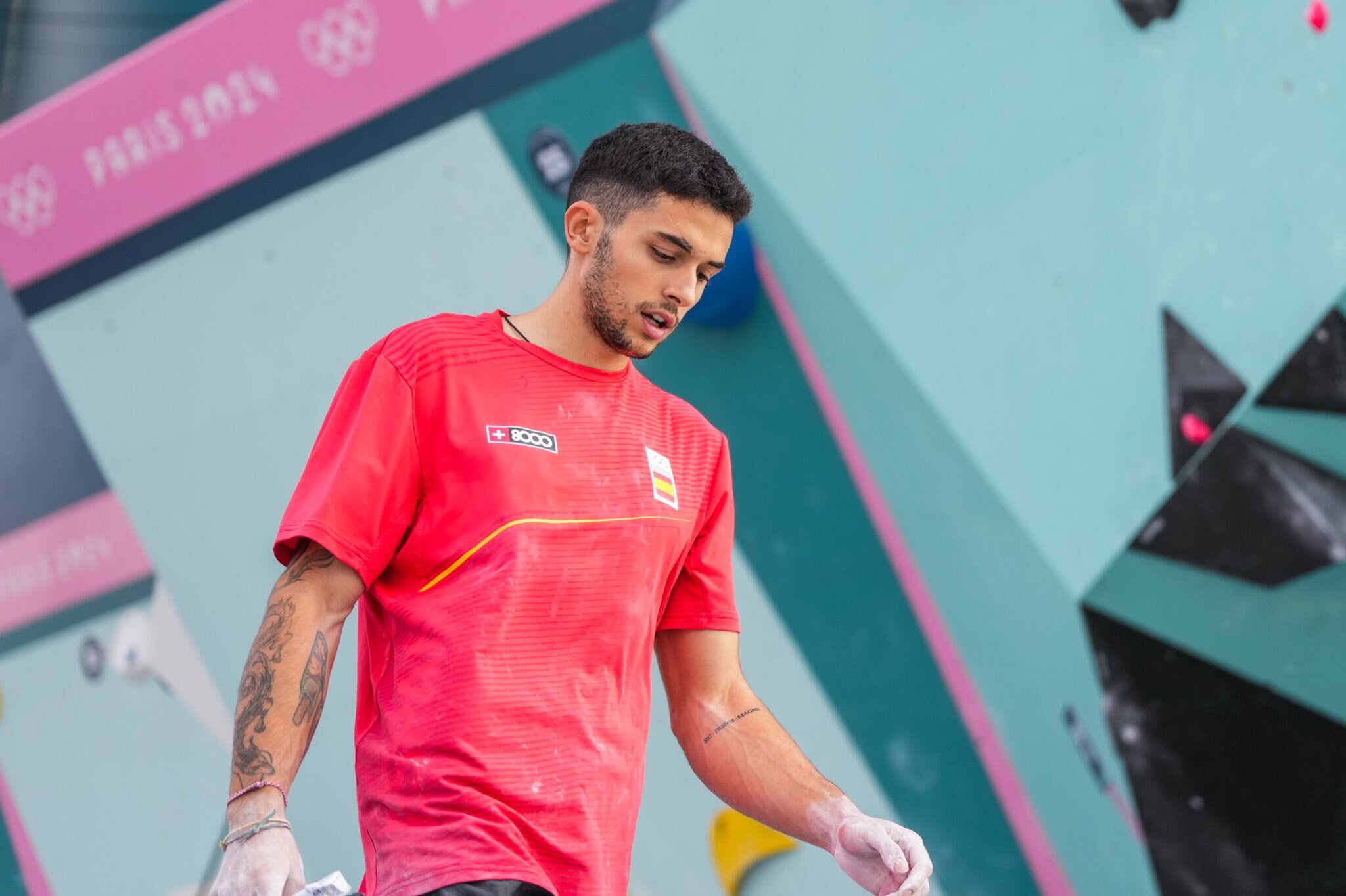 Alberto Ginés queda séptimo en escalada