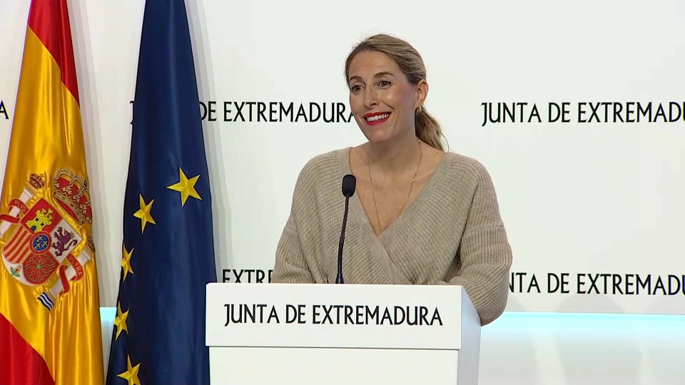María Guardiola, presidenta de la Junta de Extremadura