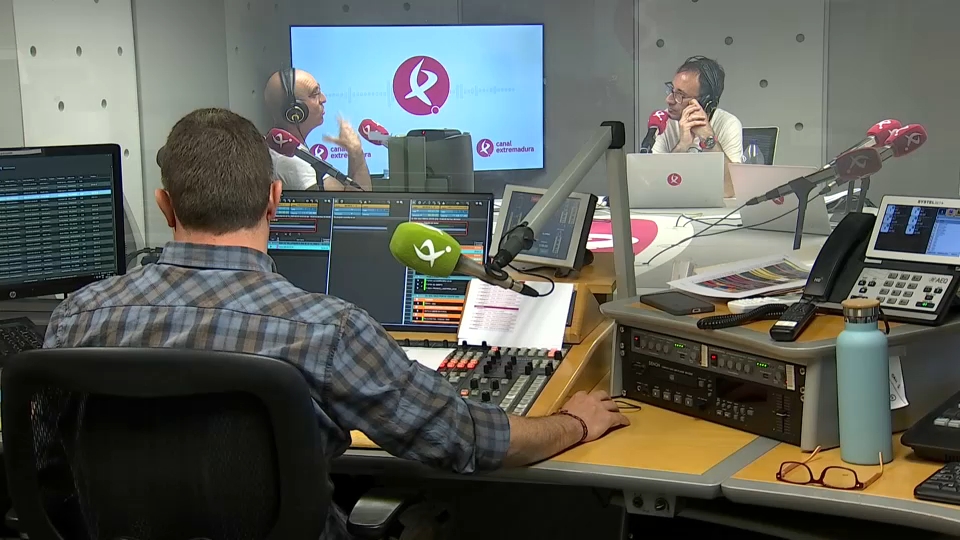 Estudio de Canal Extremadura Radio. 