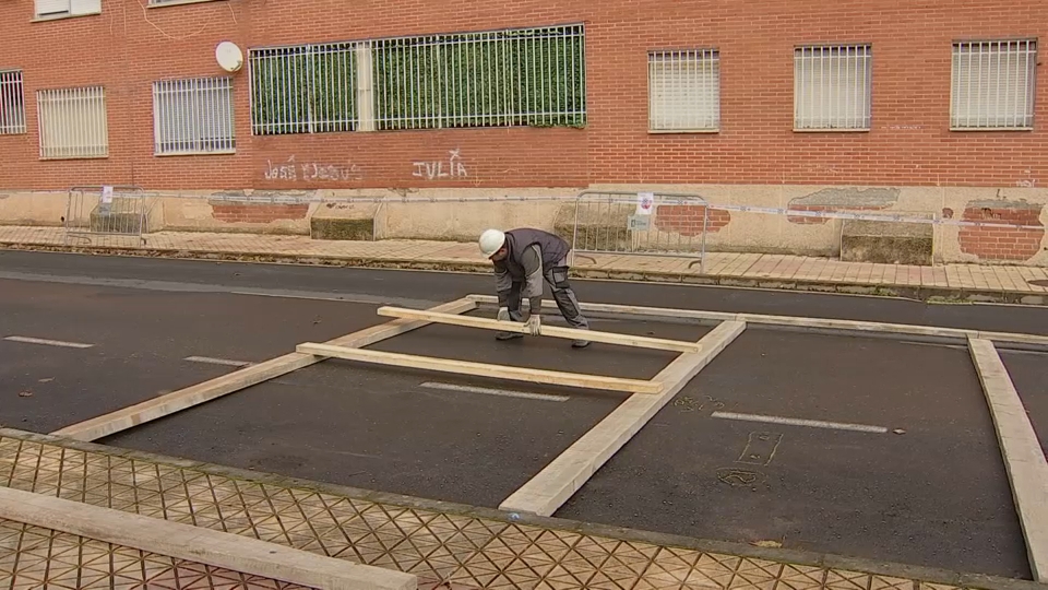 Trabajos fachada Aldea Moret