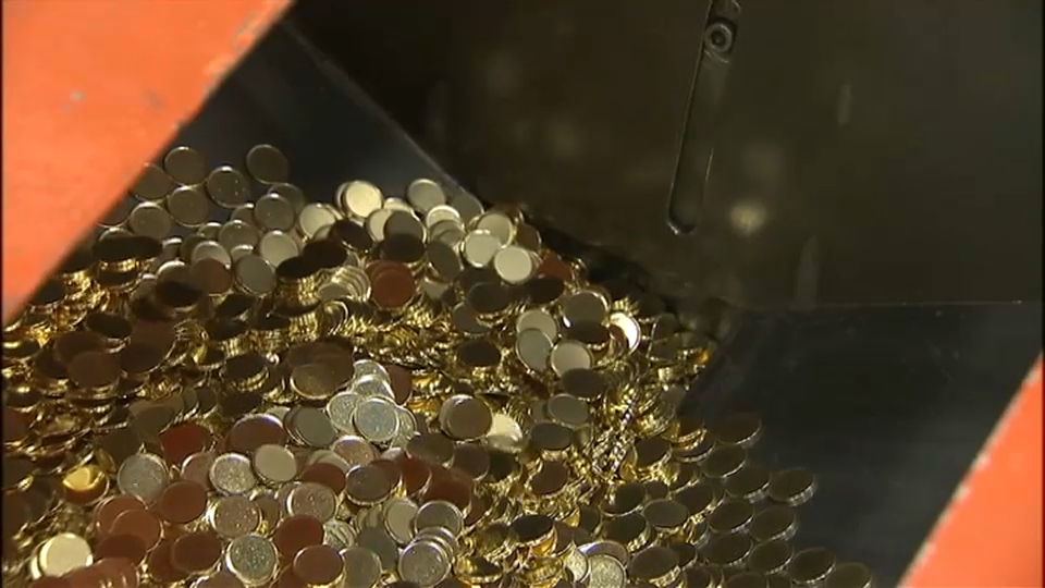 Fabricación de monedas en la Fábrica de Moneda y Timbre