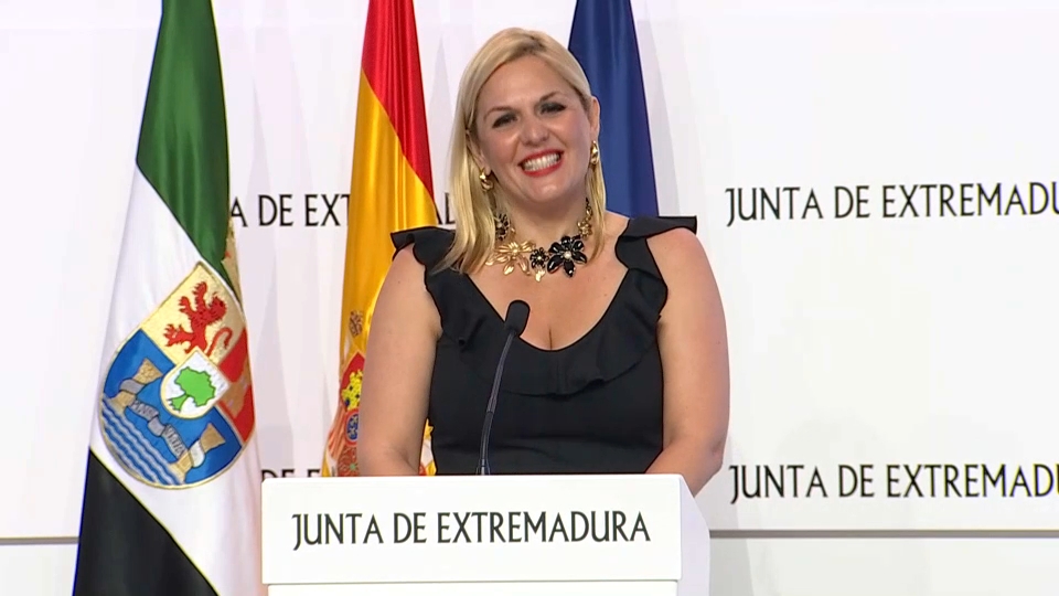 Elena Manzano, portavoz de la Junta de Extremadura