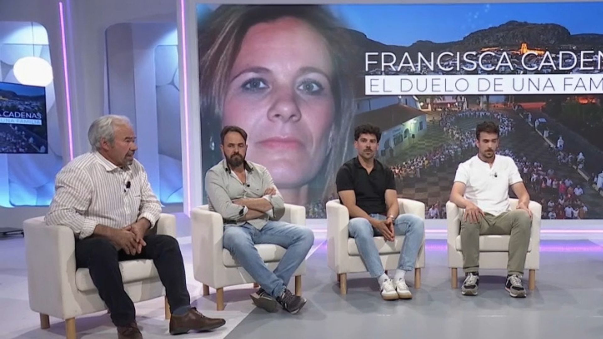 La familia de Francisca Cadenas en el programa Conexión Extremadura
