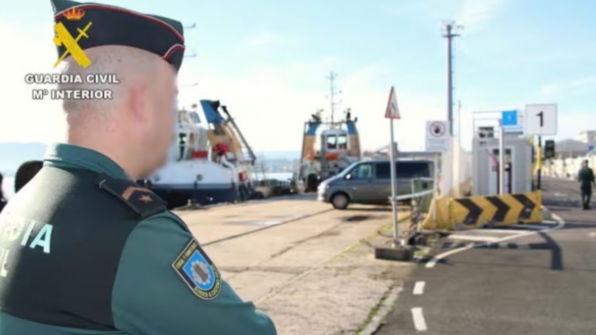 La Guardia Civil en el puerto de Santander