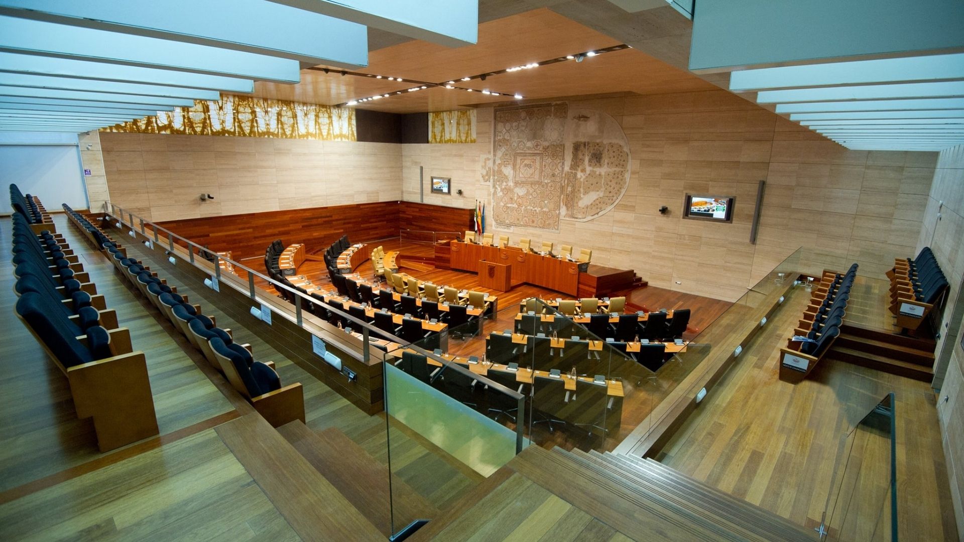 Asamblea de Extremadura, vacía, en una imagen de archivo