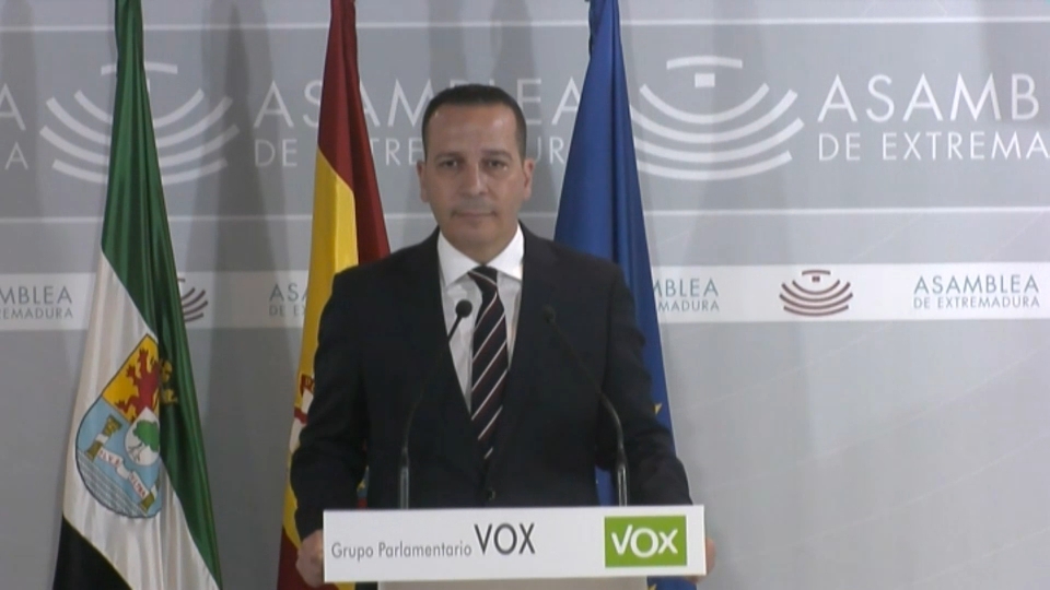 Óscar Fernández, portavoz de Vox Extremadura