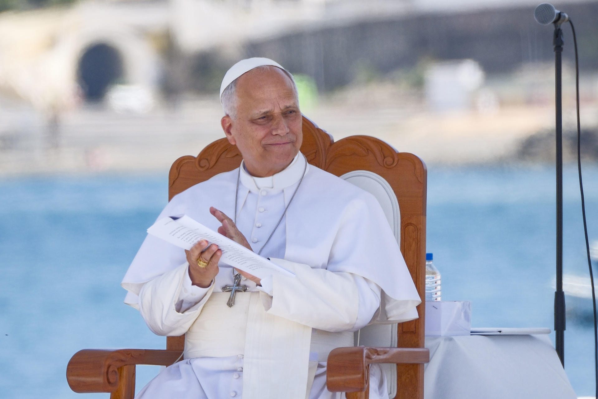 El papa León XIV, en la isla de Gran Canaria