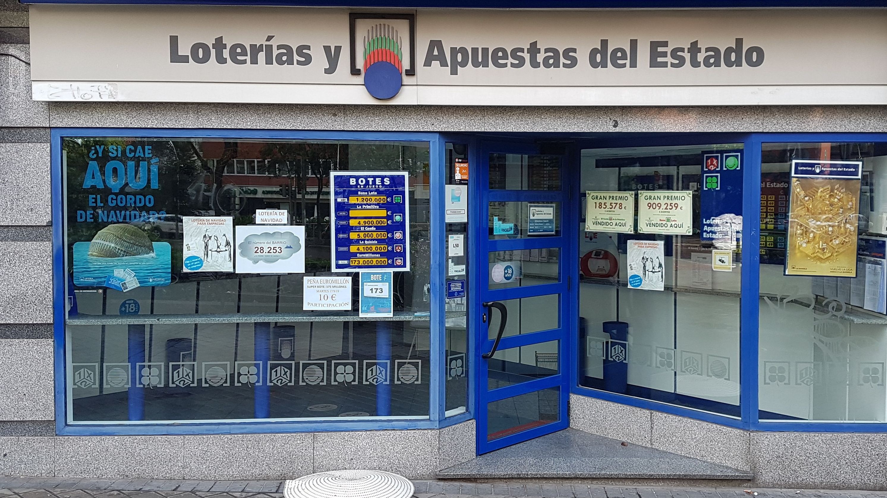 Imagen de una administracion de loterias