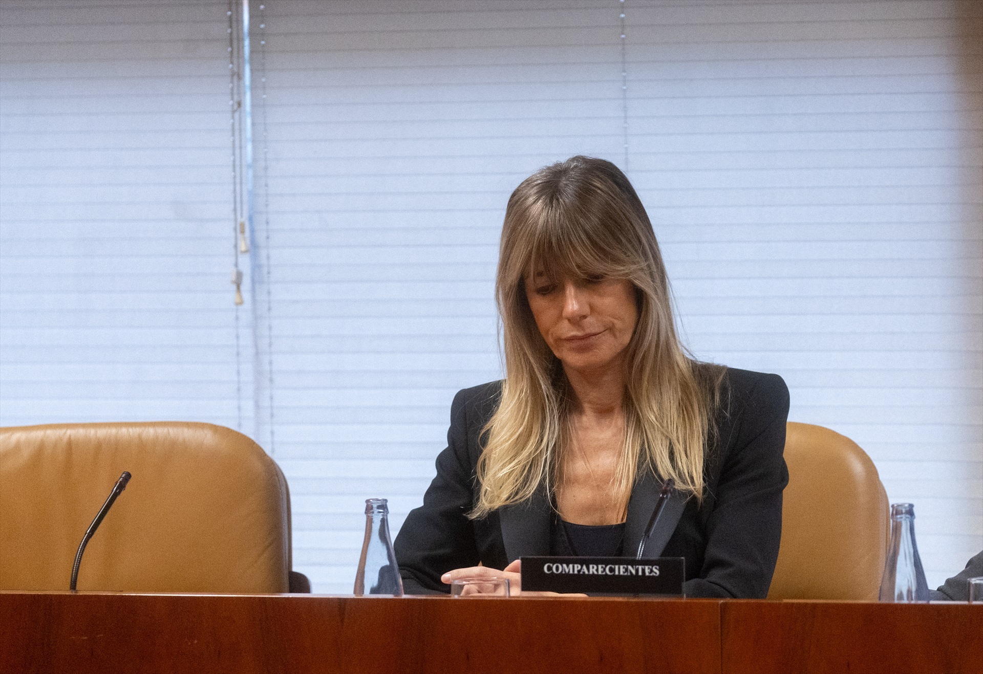 La mujer del presidente del Gobierno, Begoña Gómez, durante la Comisión de Investigación sobre programas de cátedras y postgrados 