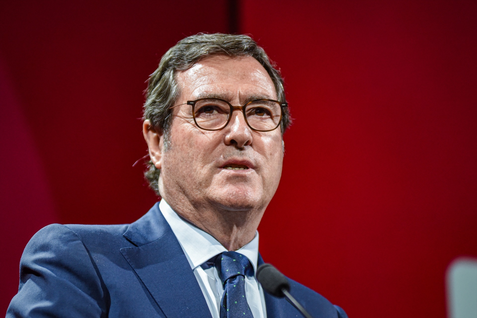 El presidente de la CEOE, Antonio Garamendi