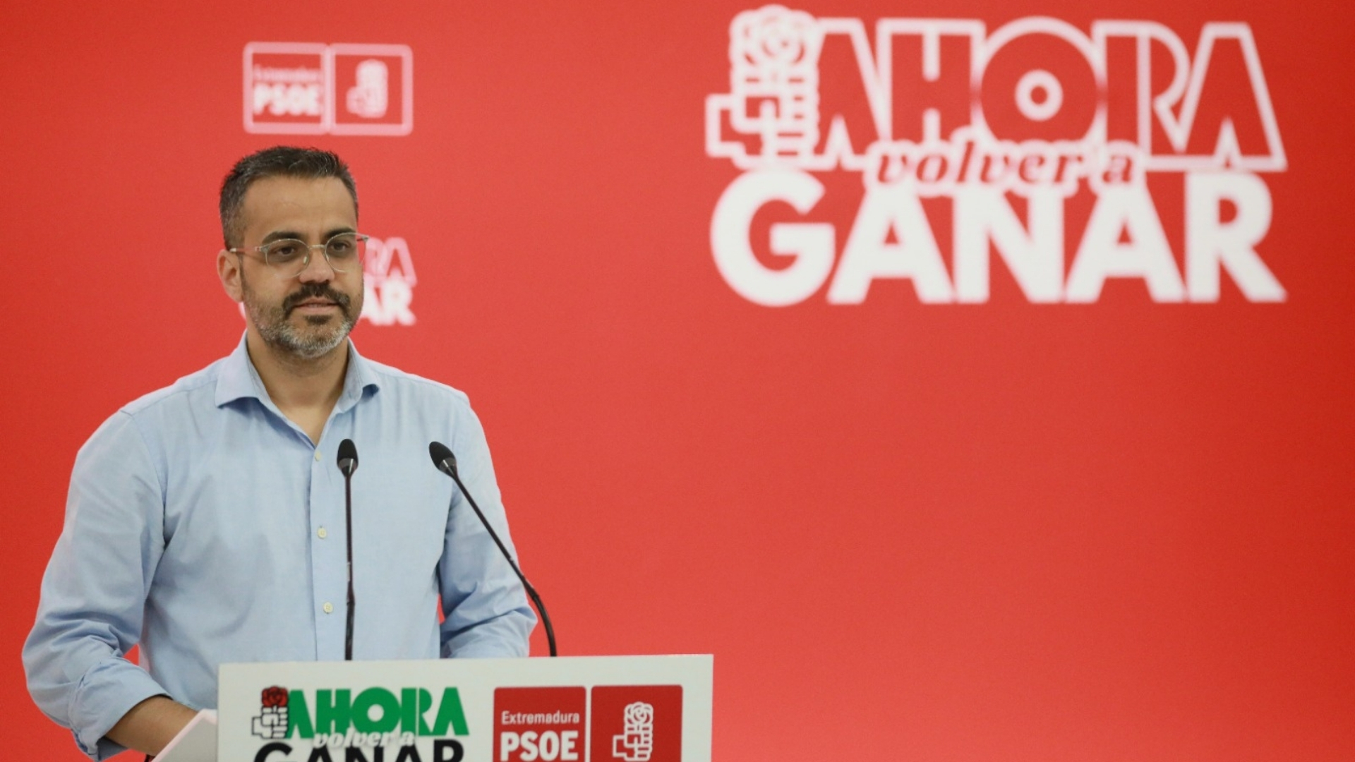 El portavoz del PSOE de Extremadura, Manuel González Andrade