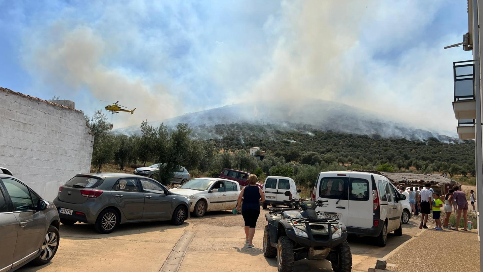 Incendio en la comarca de La Serena