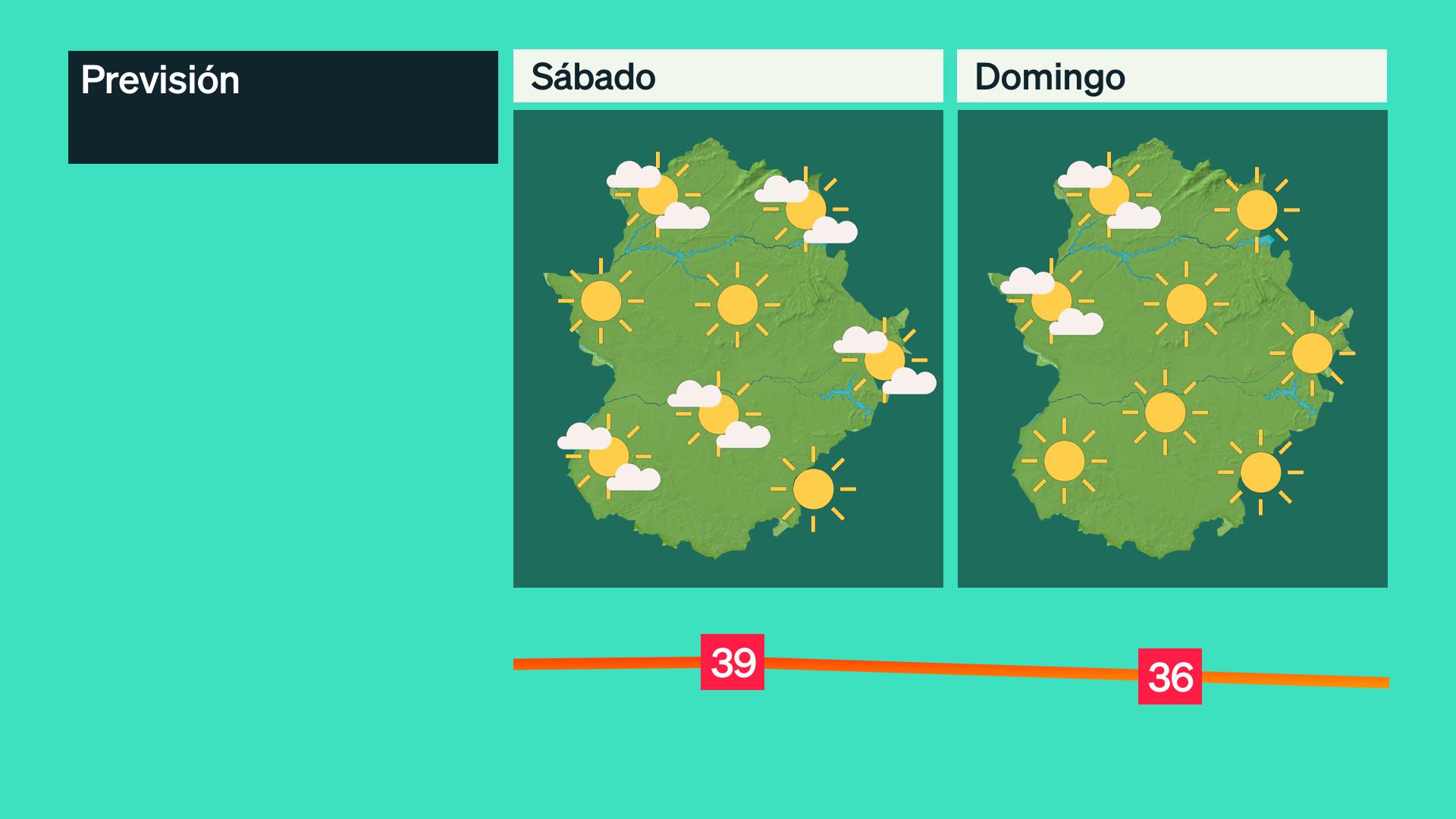 Mapa de previsión del 1 y 2 de agosto