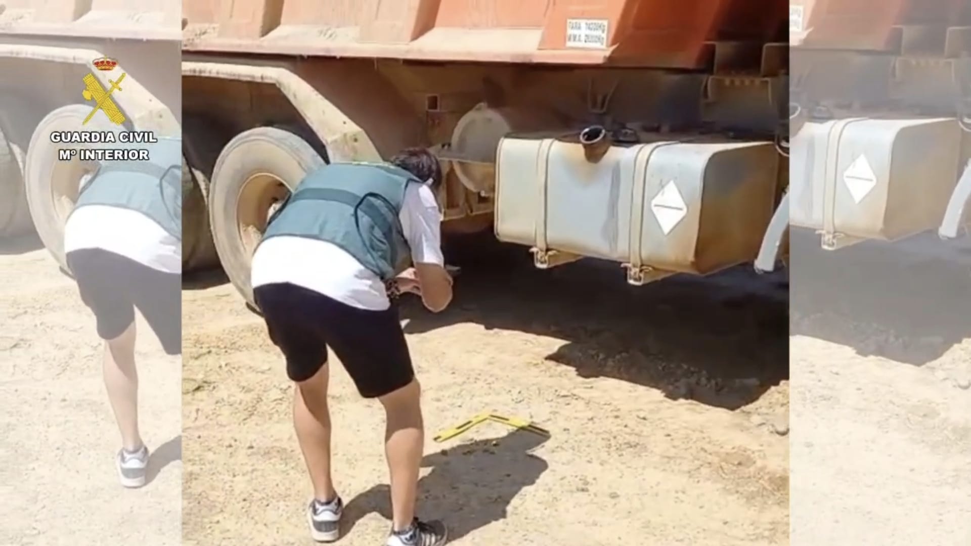 Detenida una mujer por sustraer más de 1.000 litros de gasoil de maquinaria de obra en Logrosán