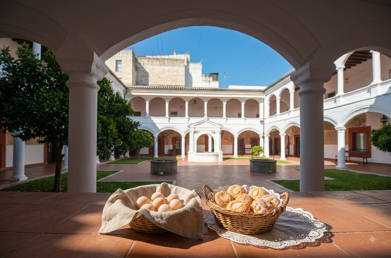 Perrunillas, magdalenas de aceite, tejas de almendra, sultanas y las tradicionales yemas de Santa Clara forman parte de una producción ligada a la vida cotidiana de la comunidad