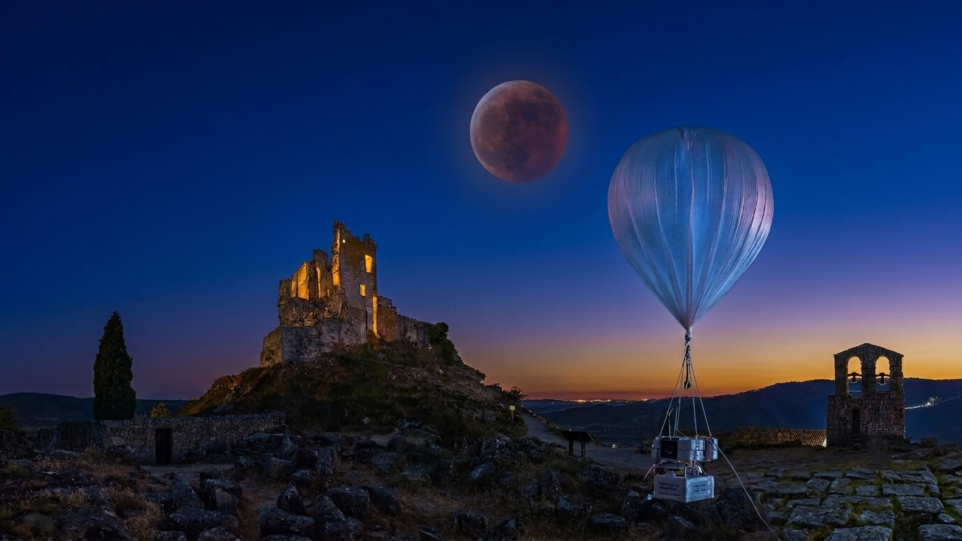 El lanzamiento de Gata Celeste III será a las 18:00 horas del 12 de agosto, con acceso libre. Mientras el eclipse atrae las miradas hacia el cielo, el globo ascenderá hasta unos 30.000 metros de altura para recoger datos y aportar, desde Extremadura, una pequeña pieza a un gran experimento nacional.