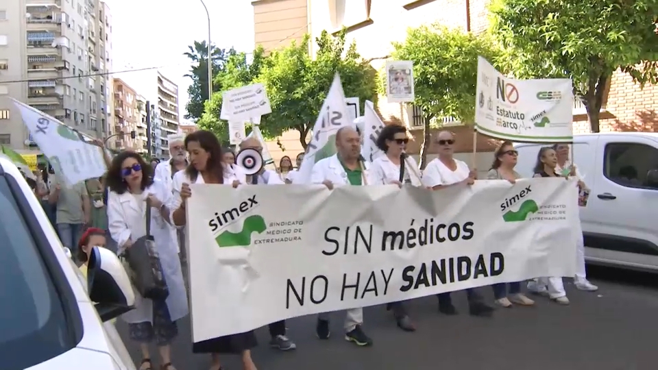 Huelga de médicos en una imagen de archivo
