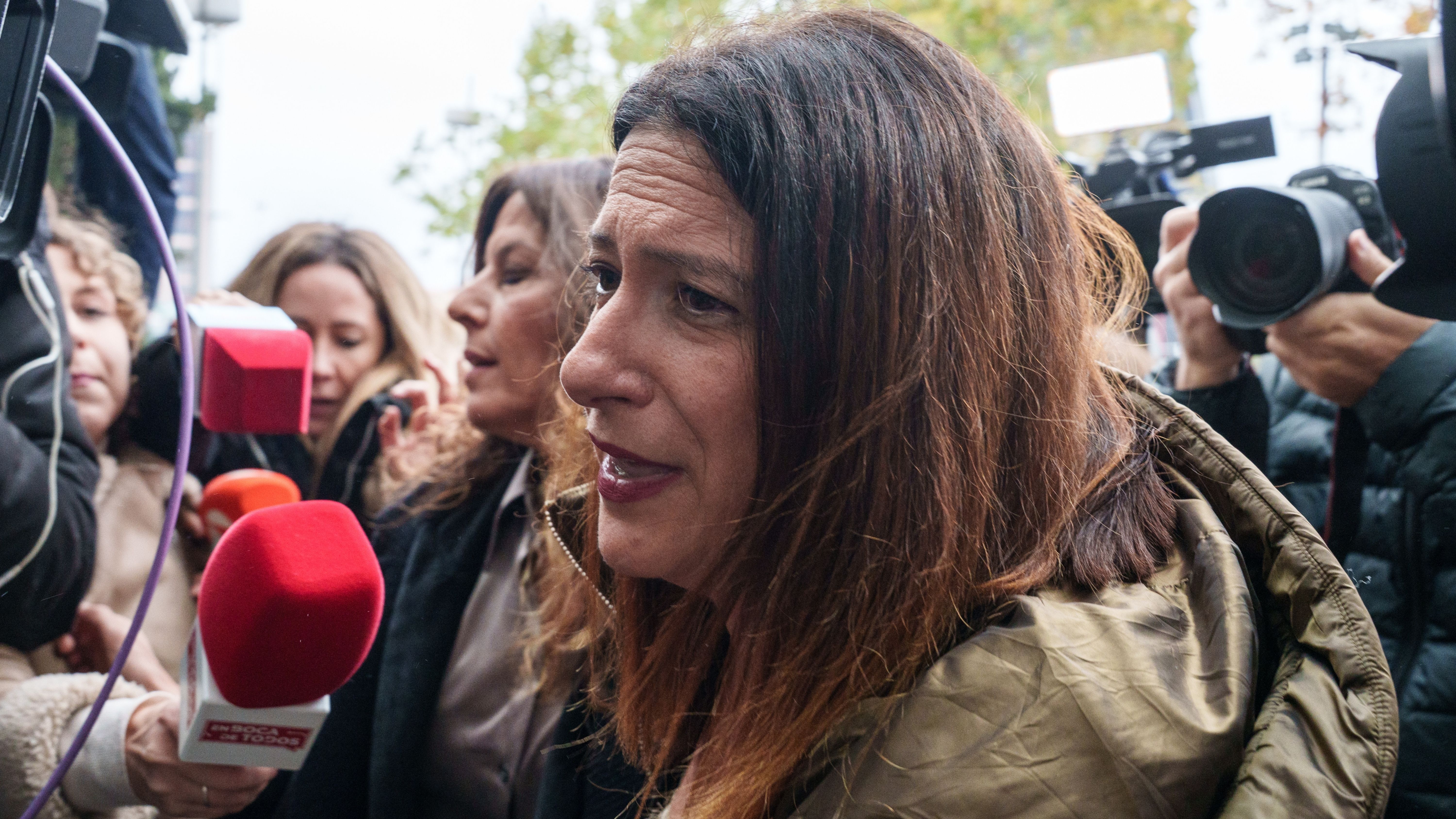Leire Díez a su llegada a los juzgados de Plaza de Castilla para declarar por el caso 'Leire Díez'. 