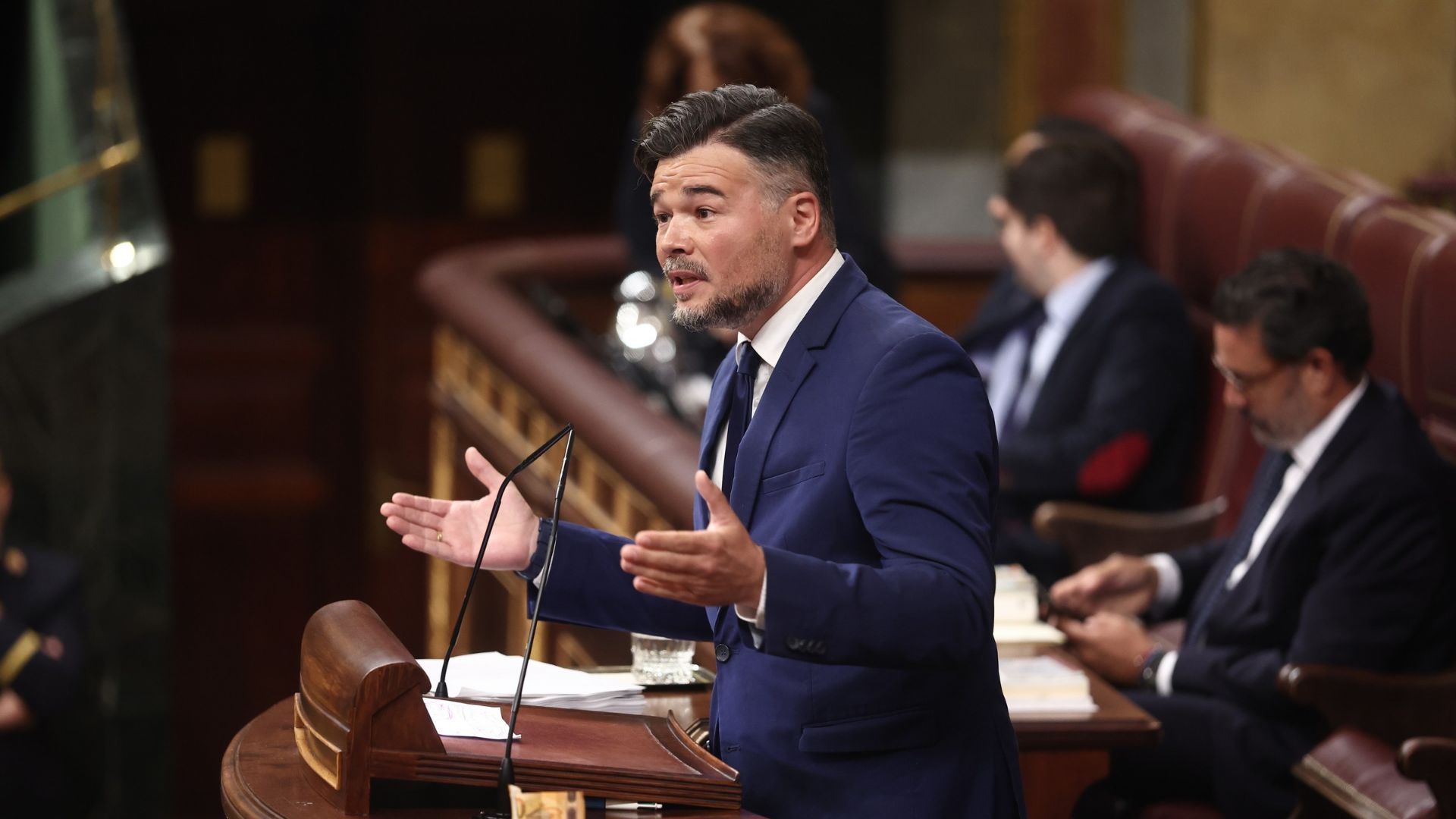 El portavoz de ERC en el Congreso, Gabriel Rufián