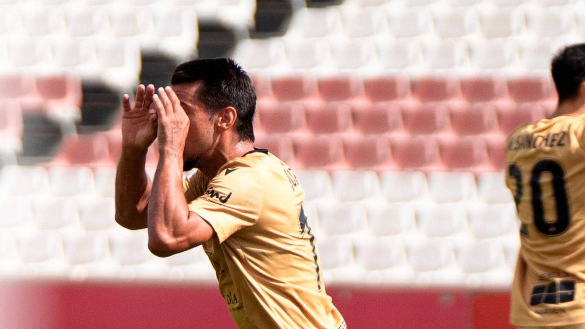 El Badajoz celebra uno de los goles logrados durante el partido
