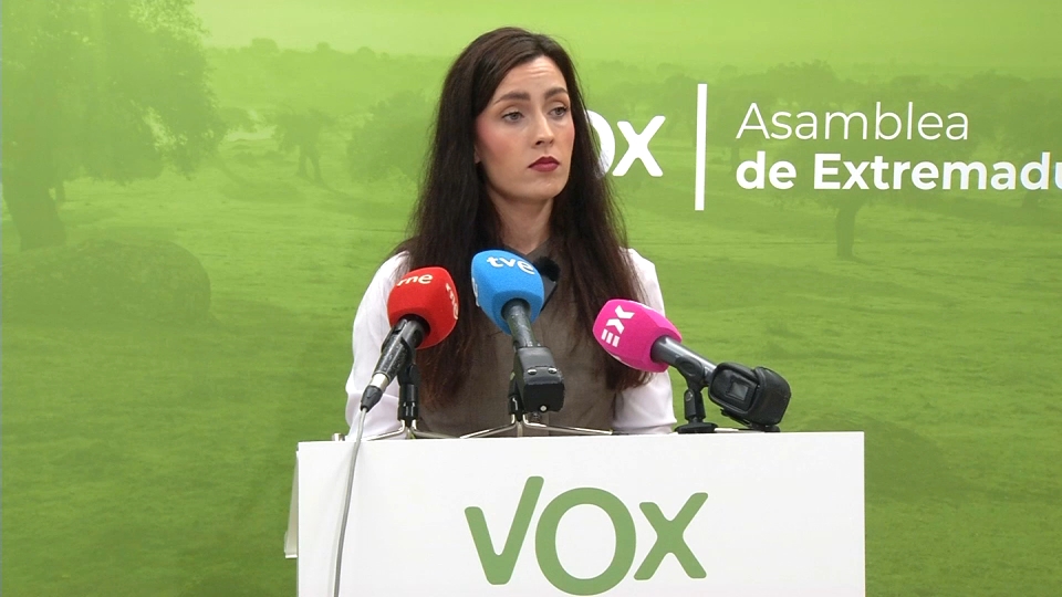 Inés Checa, portavoz de Vox en la Asamblea de Extremadura