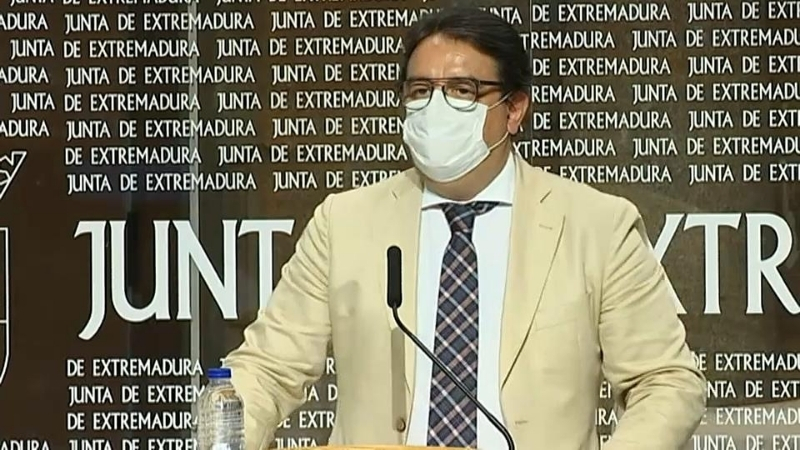 El consejero José María Vergeles en rueda de prensa