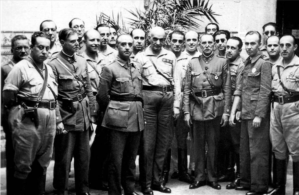 Franco en Cáceres 1936