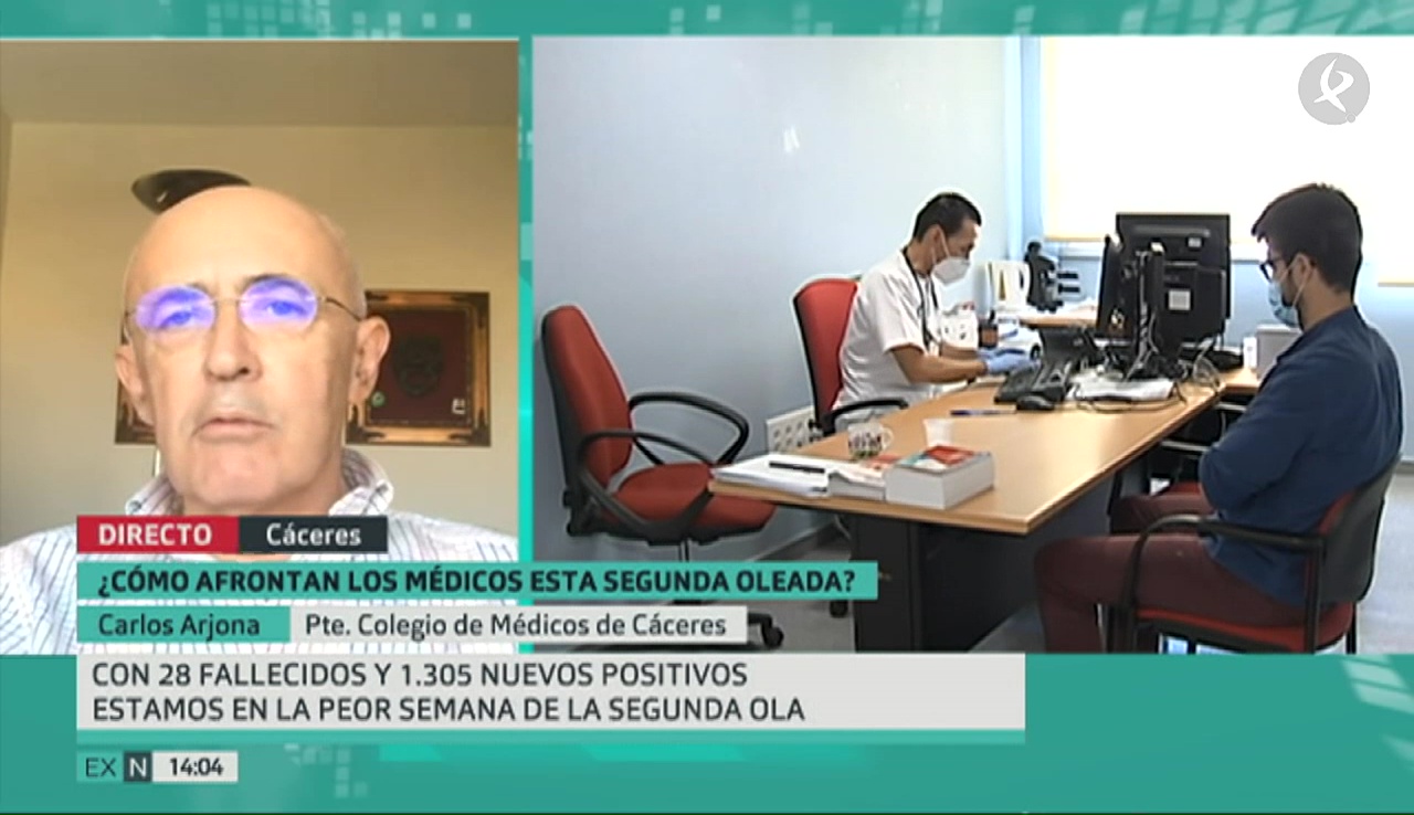 Carlos Arjona en un momento de la entrevista