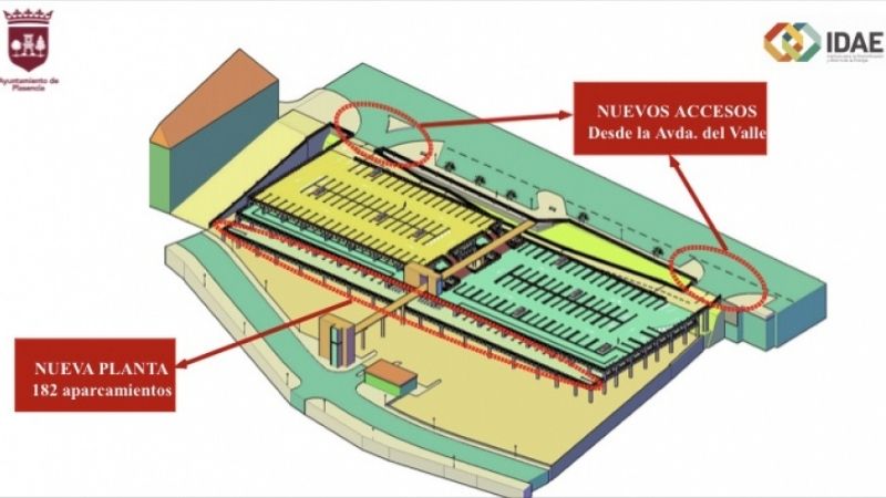 Recreación gráfica del nuevo parking de La Isla