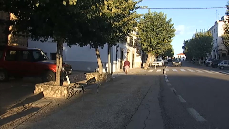Entrada a la localidad de Logrosán