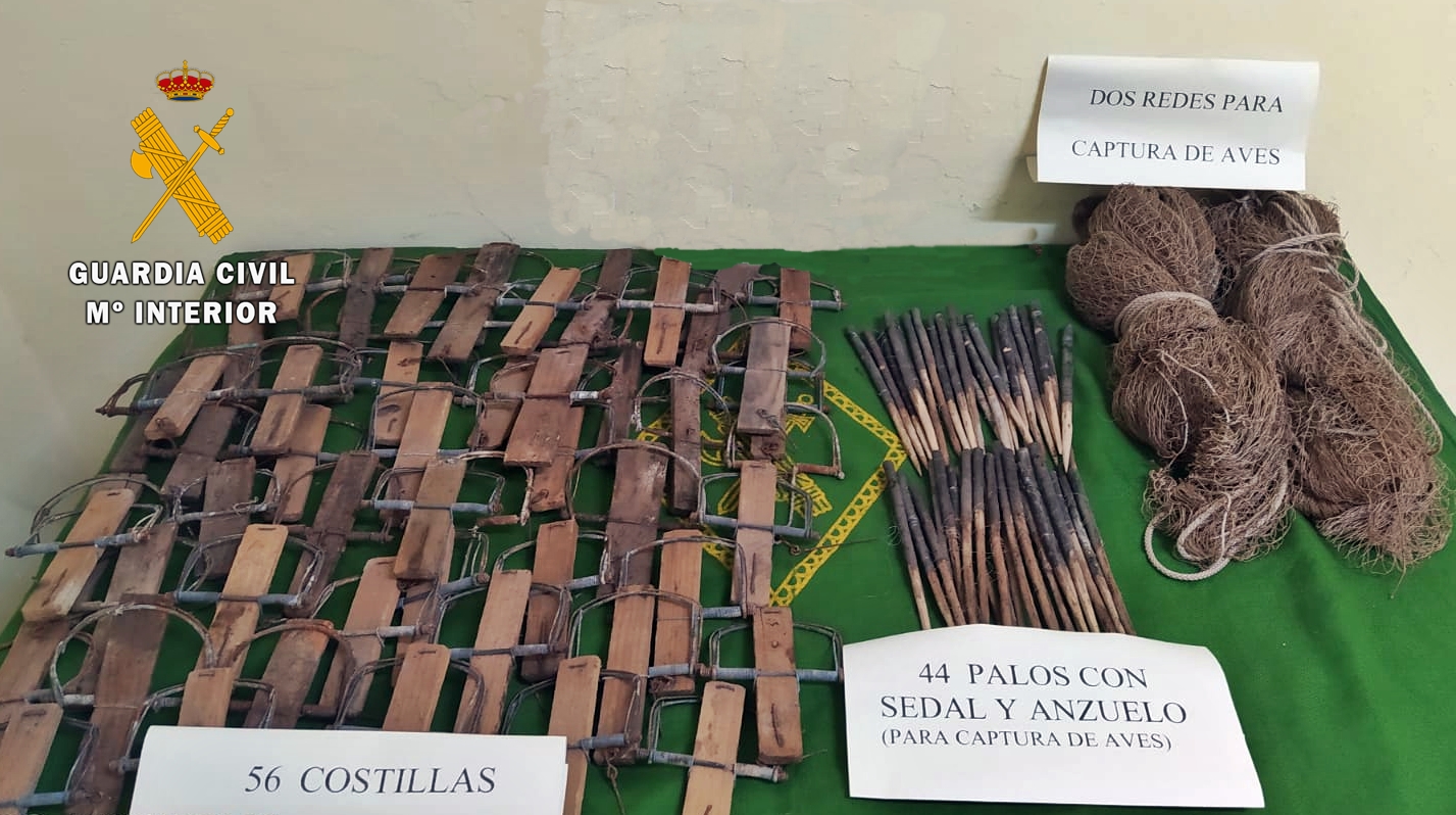 Efectos intervenidos por la Guardia Civil