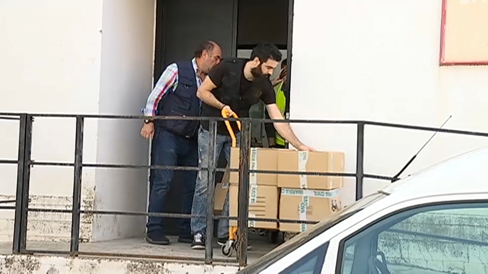 Registro de la Guardia Civil en la sede de UPA-UCE | Archivo