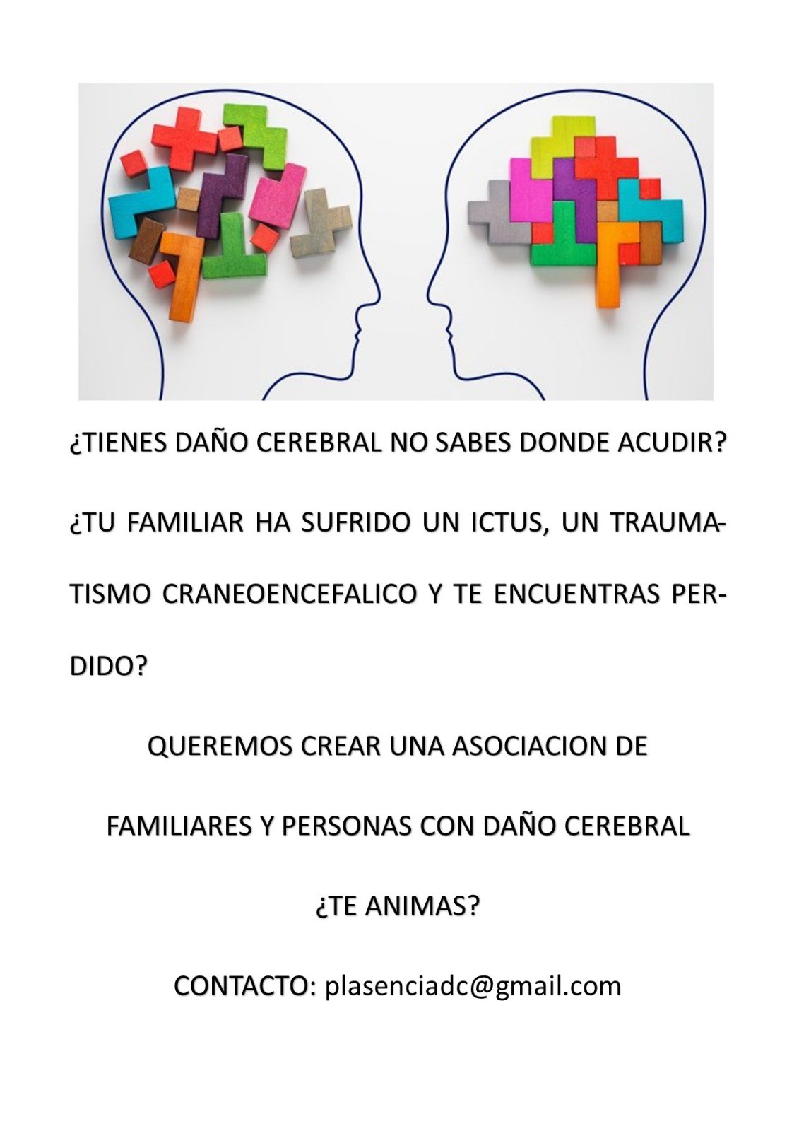 Nueva asociación daño cerebral.