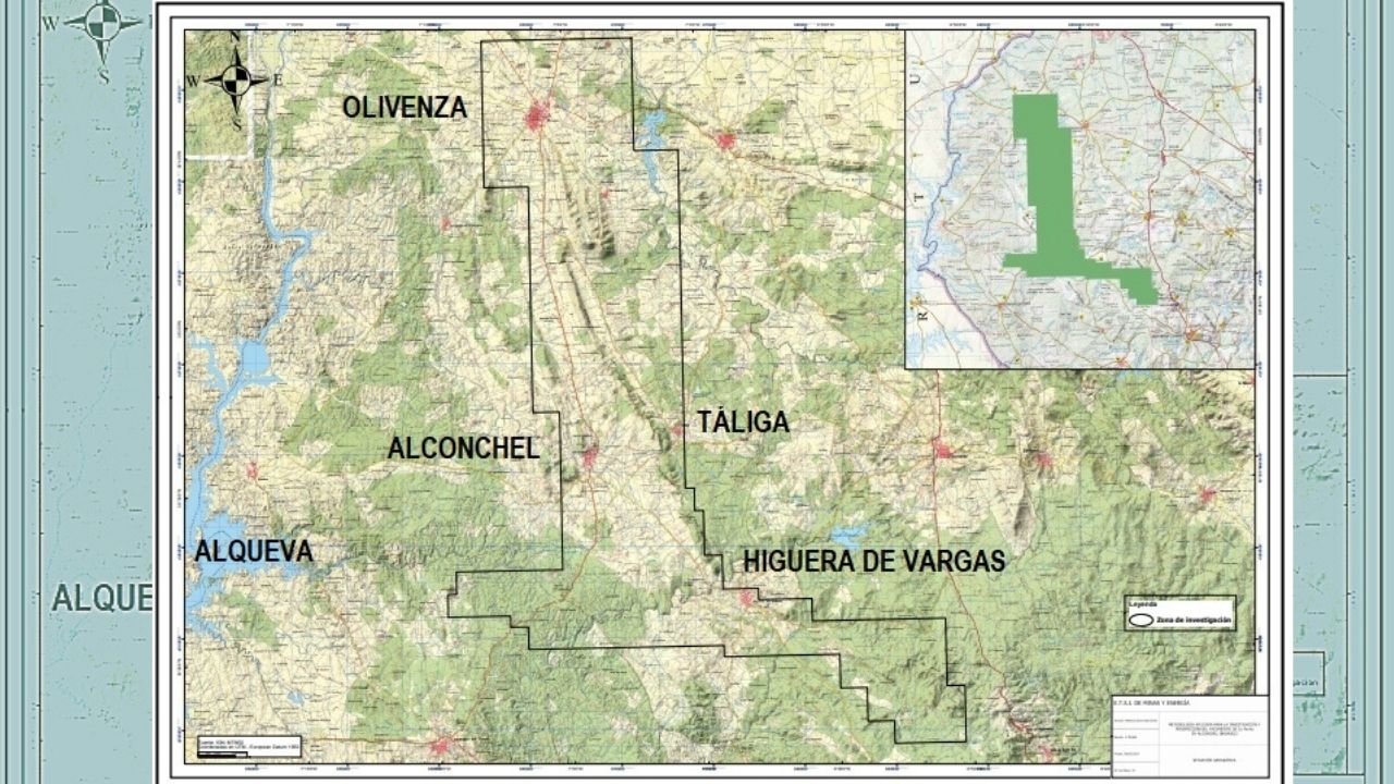 Área del megaproyecto minero