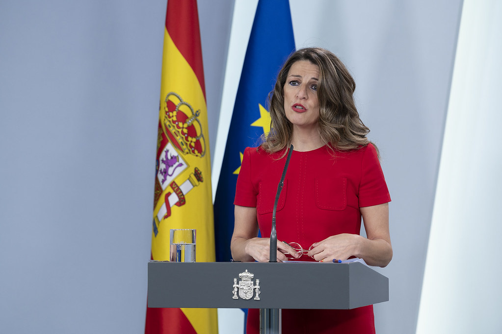 Yolanda Díaz, ministra de Trabajo y Empleo Social