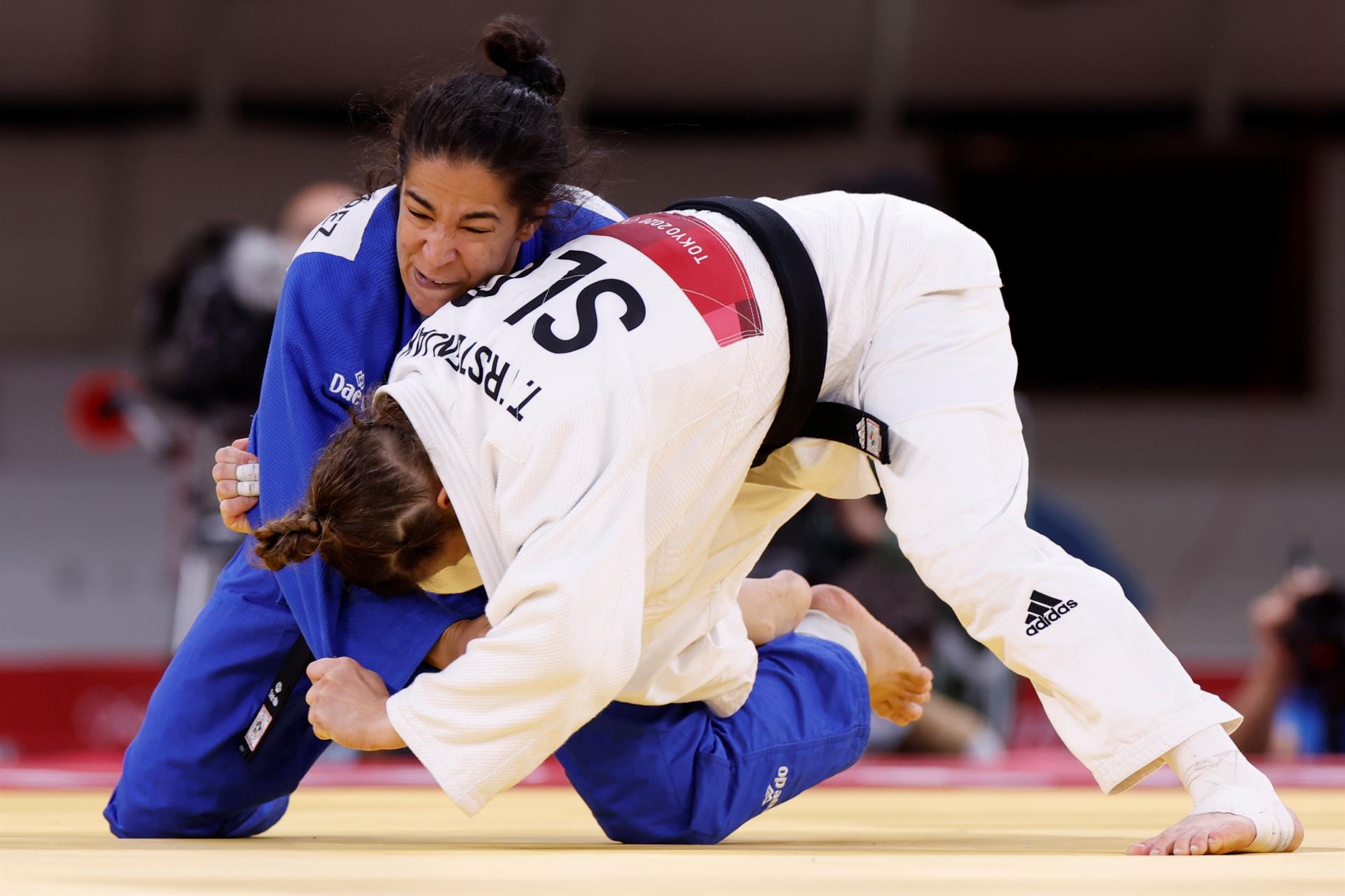 Cristina Cabaña en el combate de octavos de final