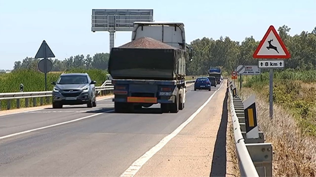 N-430 a la altura de Torrefresneda, donde comenzaría la futura autovía