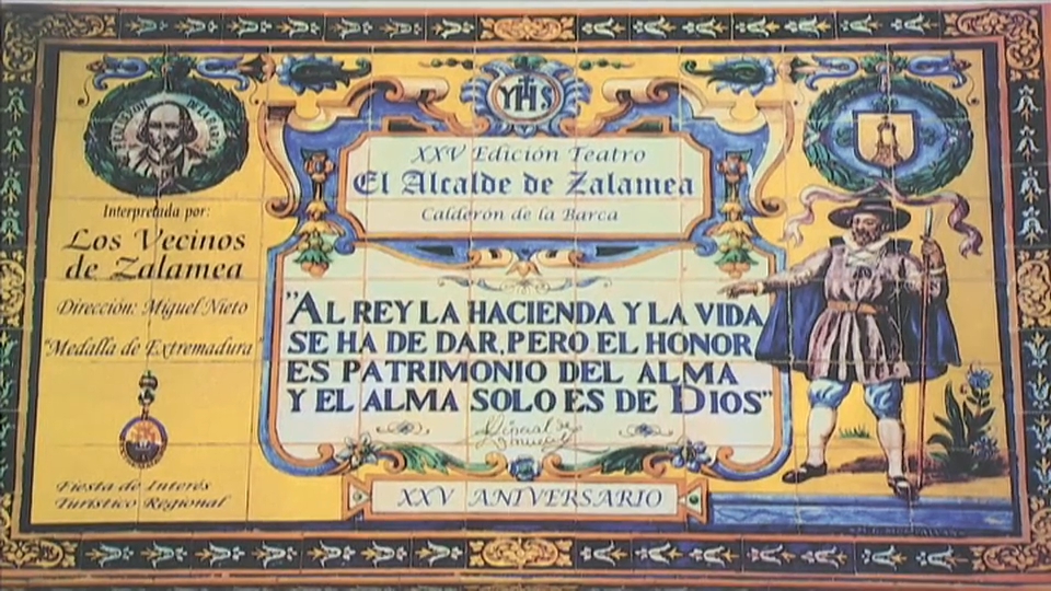 Cartel conmemorativo de la universal obra de Lope de Vega