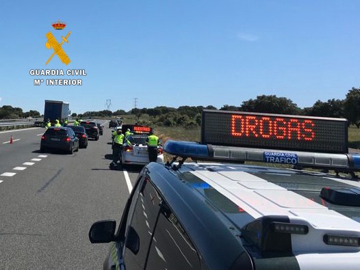 Control de tráfico de la Guardia Civil
