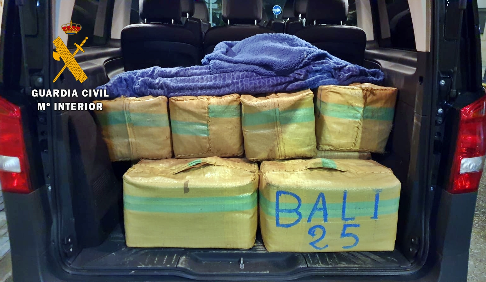 Hachís incautado por la Guardia Civil