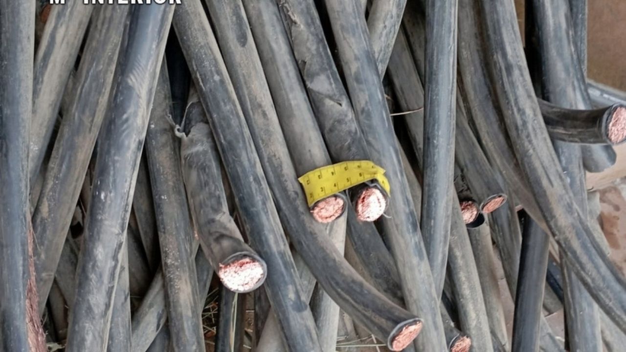 Parte del cobre intervenido