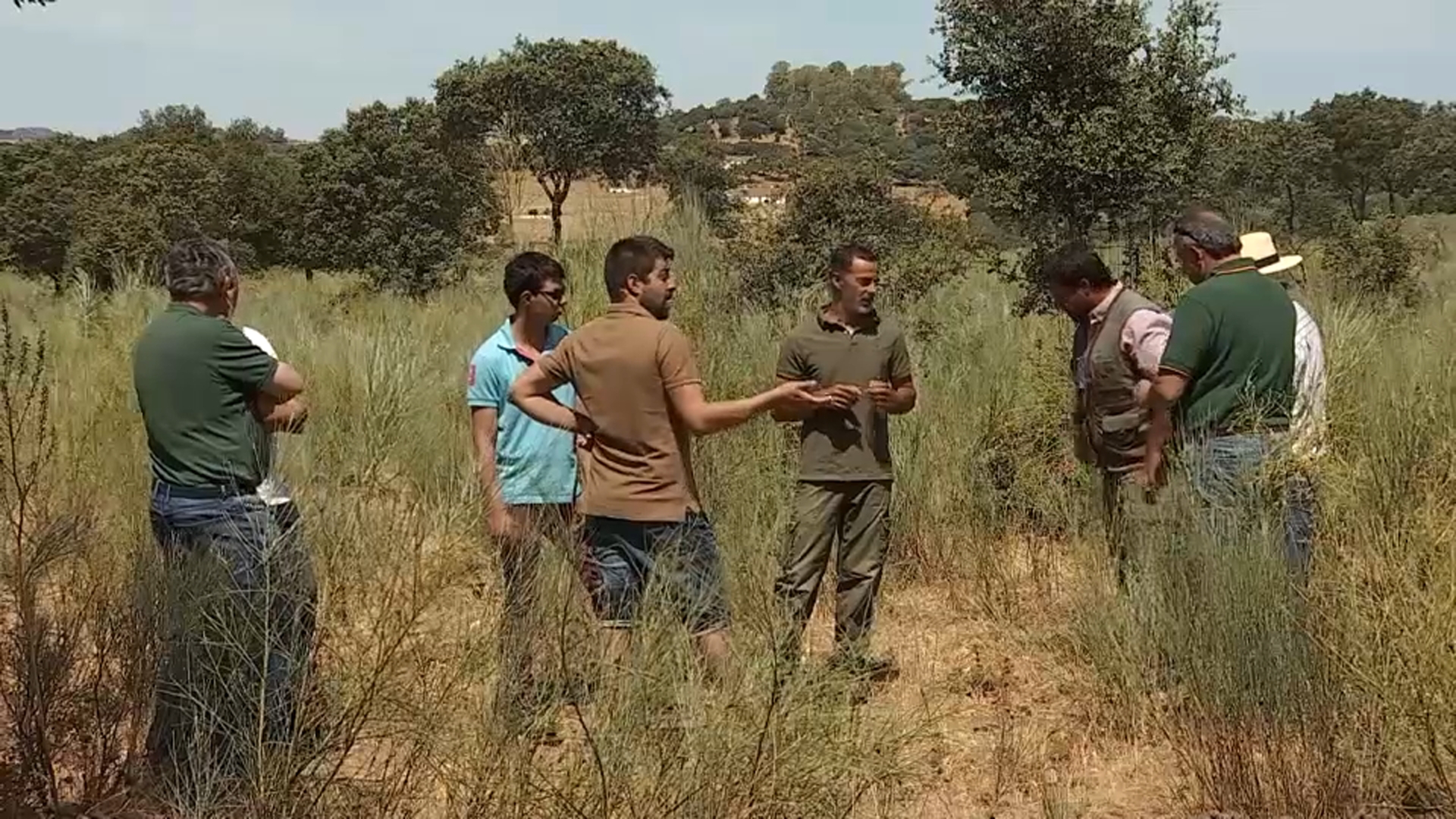 Algunos de los ganaderos afectados