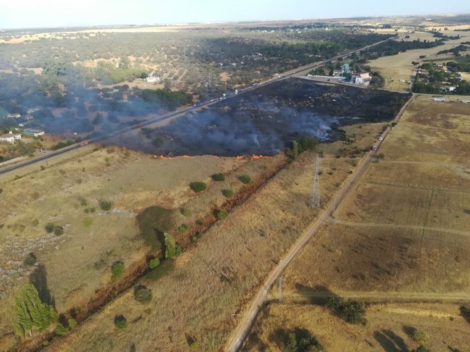 Incendio en Badajoz