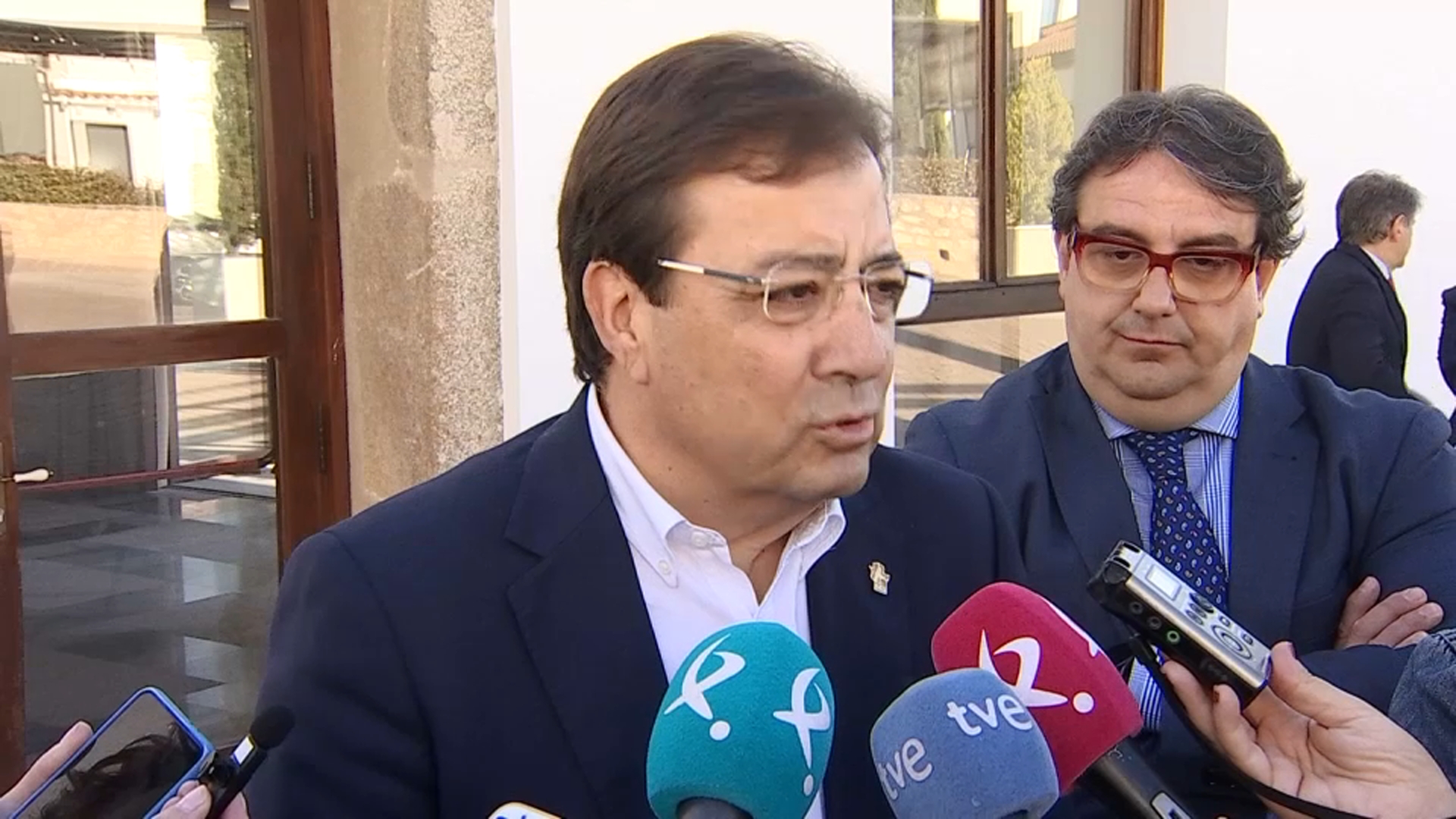 Guillermo Fernández Vara, esta mañana