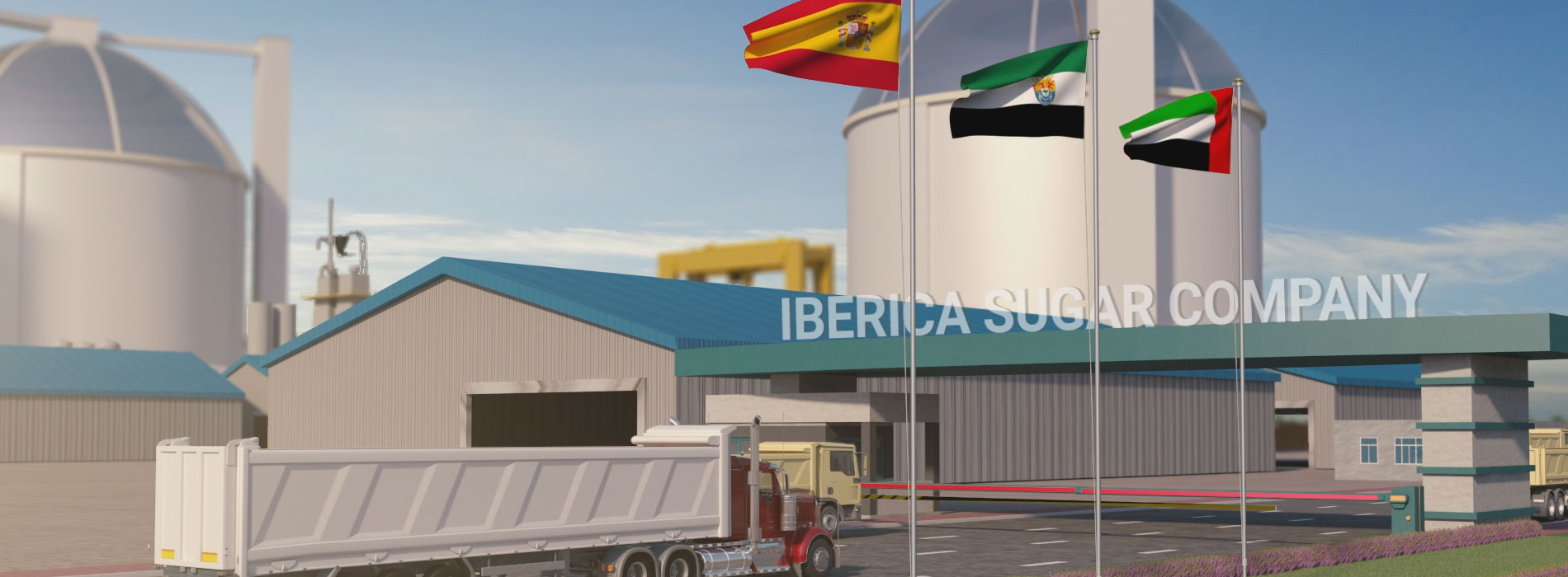 Recreación de la futura azucarera de Mérida