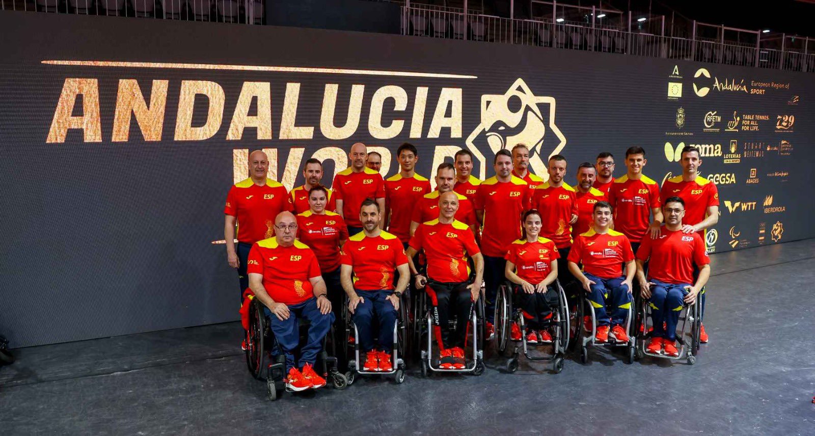 Selección española de Tenis de Mesa Adaptado para el Mundial de Granada