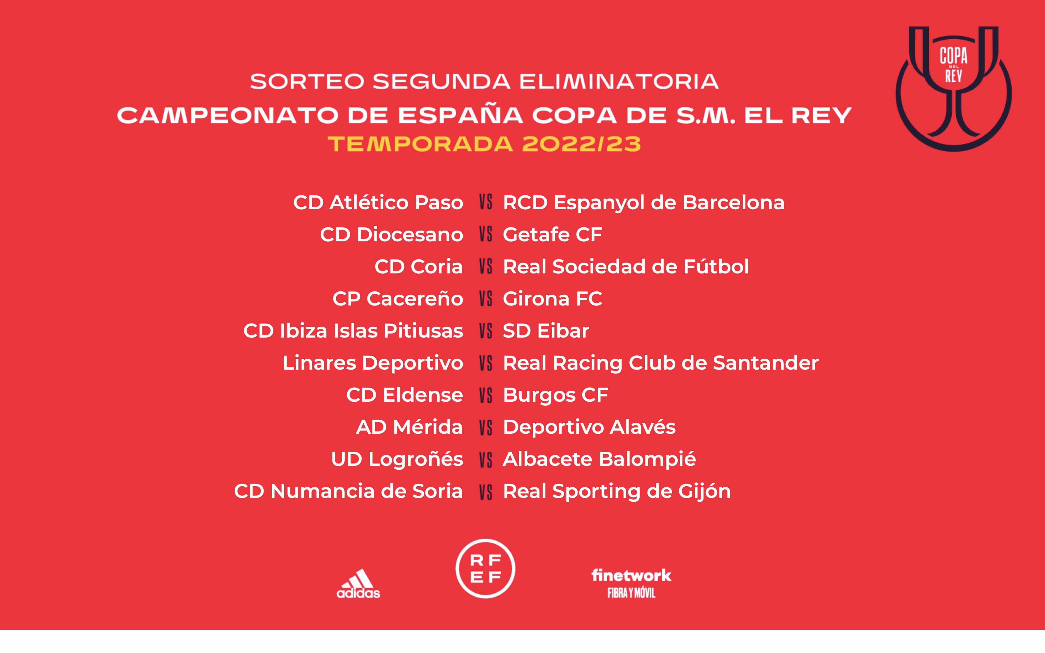 Emparejamientos Copa del Rey