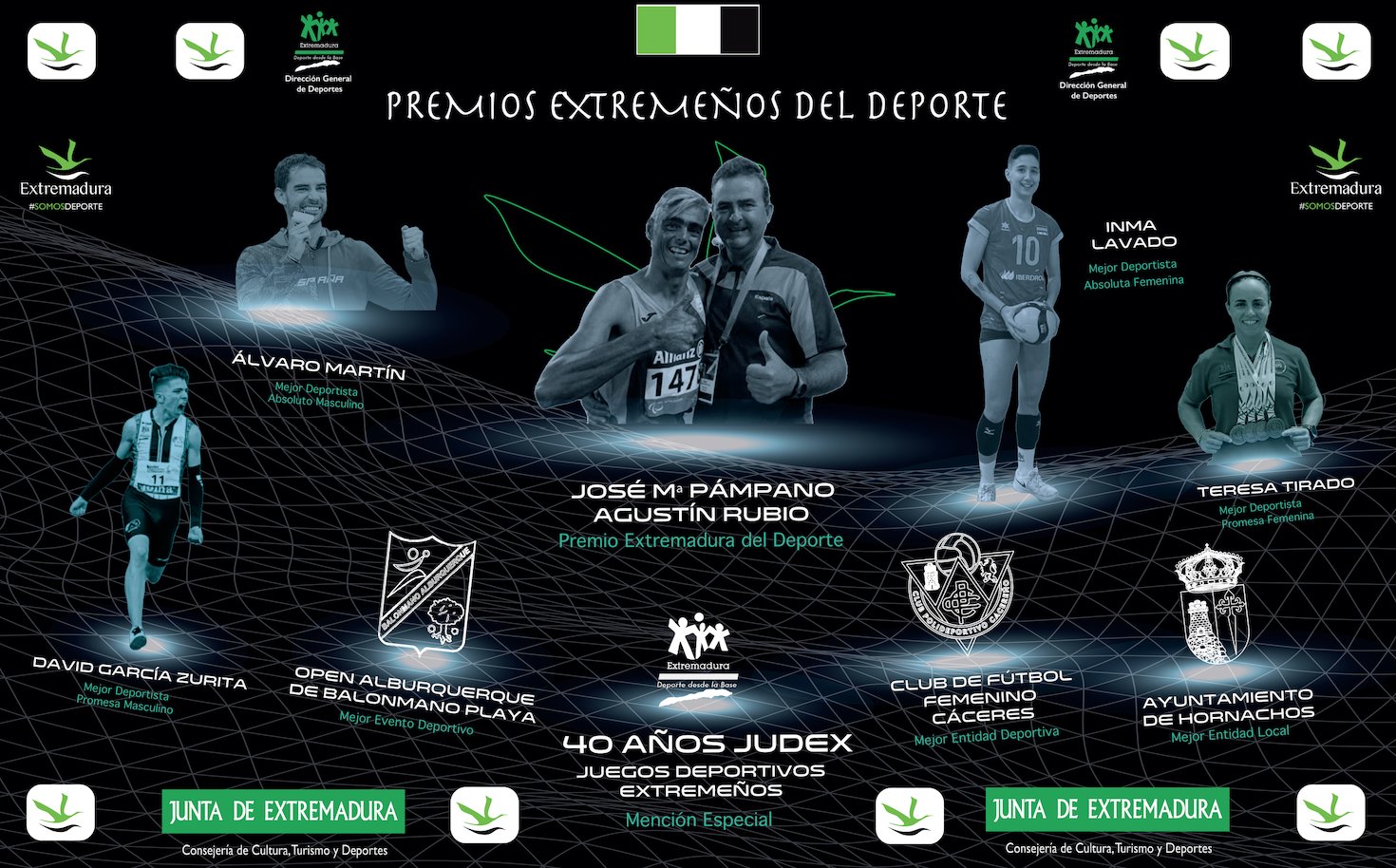 Cartel de los Premios Extremadura del Deporte 2021