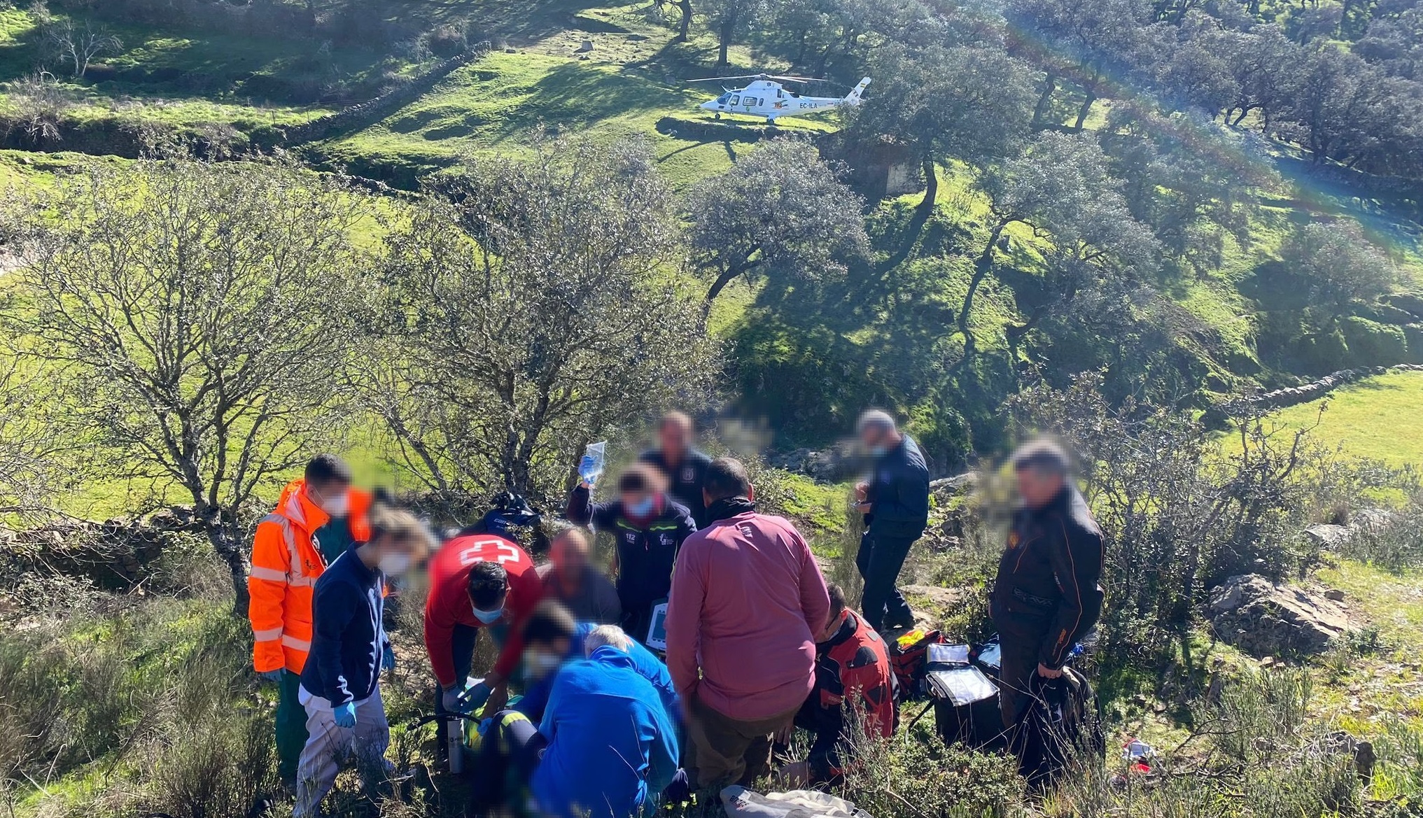 Rescate accidentado quad en Fuentes de León