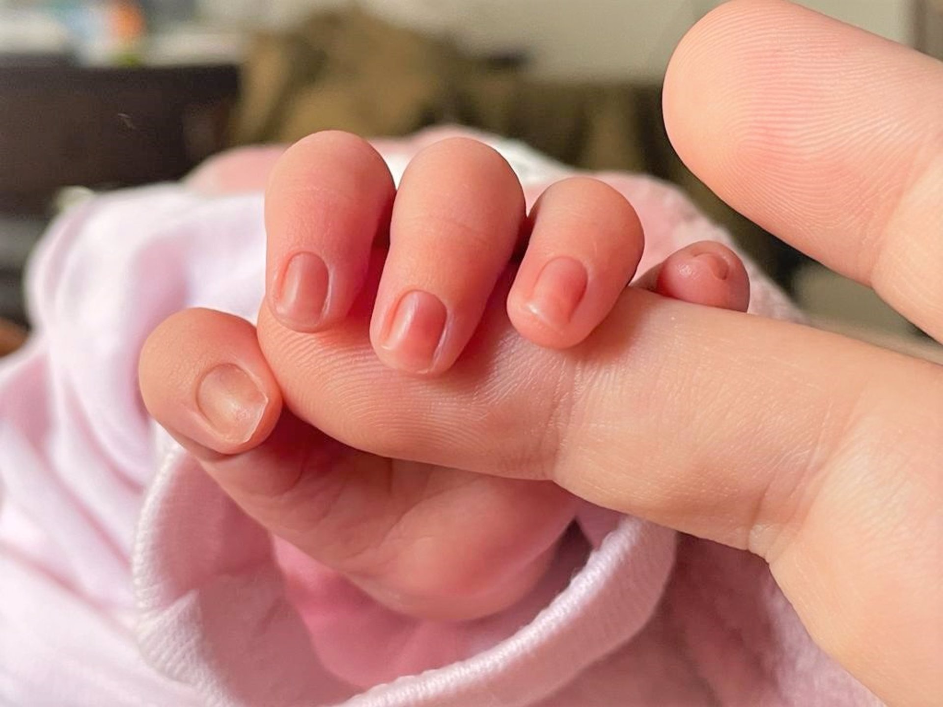 Manos de bebé y madre o padre